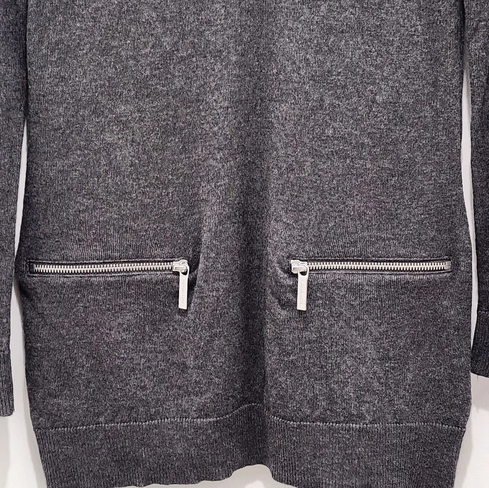 Michael Kors Charcoal Gray Cowl Neck Tunic Sweater Women's‎ Size Small - Picture 2 of 8